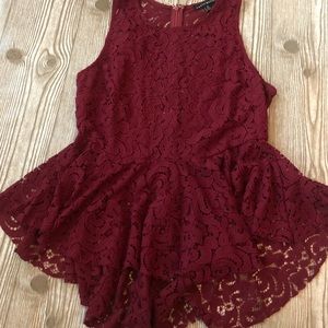 Peplum Lace Top 🌺